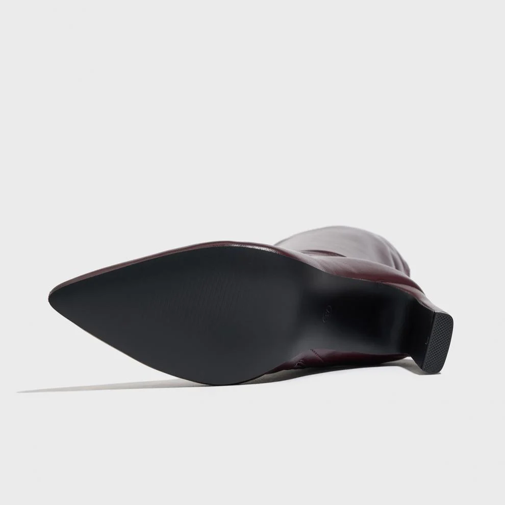 Women's LuxeStiletto Knee-High Boots – Pointed Toe Slim Heel Fashion Boots