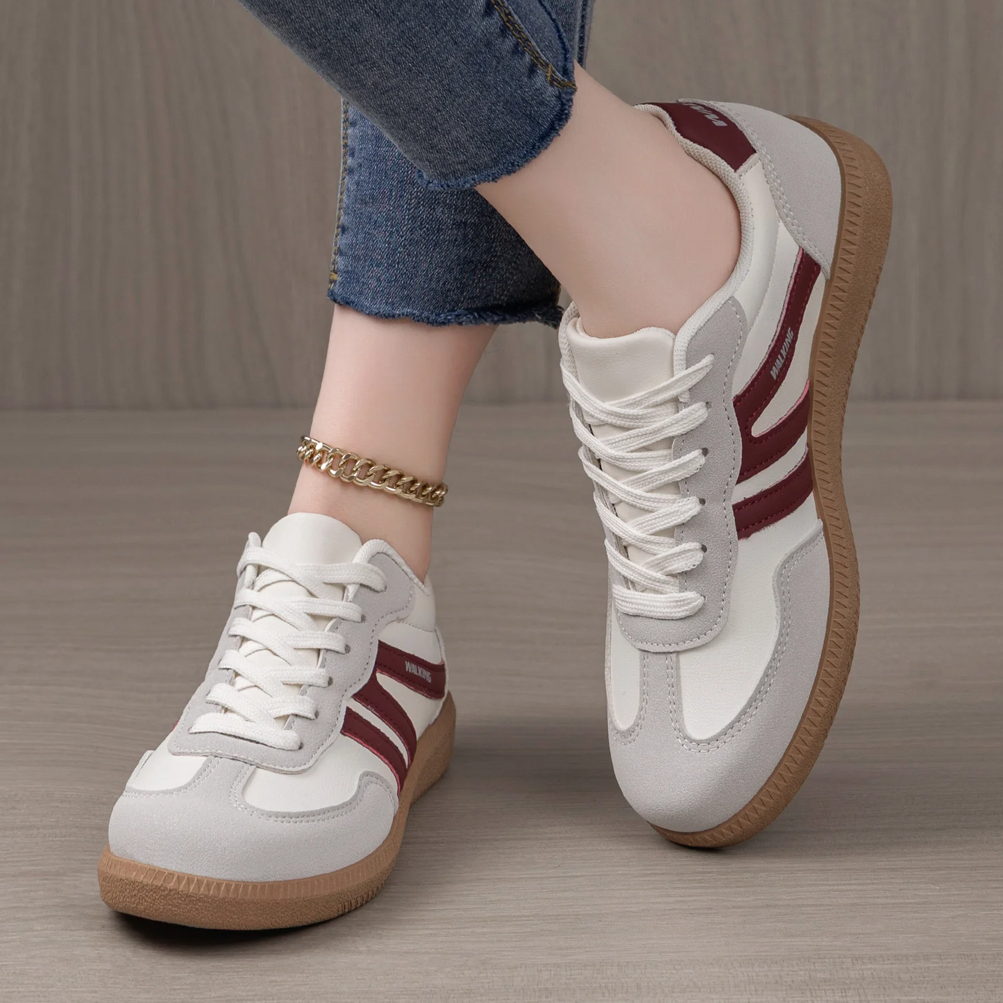 Women’s Nova Retro Colorblock Sneakers – Casual Lightweight Comfort Trainers
