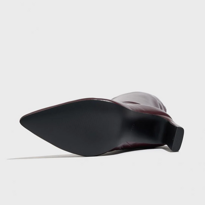 Women's LuxeStiletto Knee-High Boots – Pointed Toe Slim Heel Fashion Boots